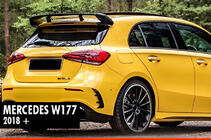Mercedes A-class W177 2018– Spojler DPT V-1 (črna visok sijaj) fotografija 1