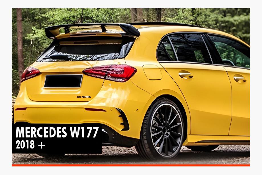 Mercedes A-class W177 2018– Spojler DPT V-1 (črna visok sijaj) Image