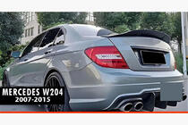 Mercedes razred C W204 2007–2015 Spojler DPT V-2 (črna visok sijaj) fotografija 1