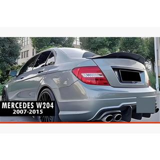 Spojler DPT V-2 (črna visok sijaj) Mercedes razred C W204 2007–2015 fotografija 1
