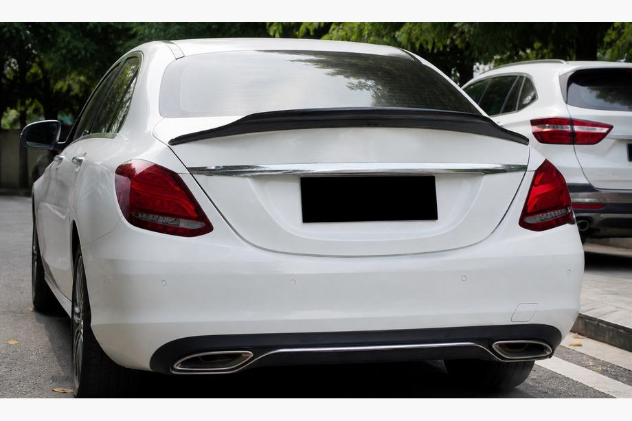 Mercedes C-class W205 2014–2021 Spojler DPT V-2 (črna visok sijaj) Fotografija 1