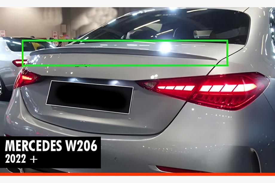 Mercedes razred C W206 2022– DPT spojler (črna visok sijaj) Image