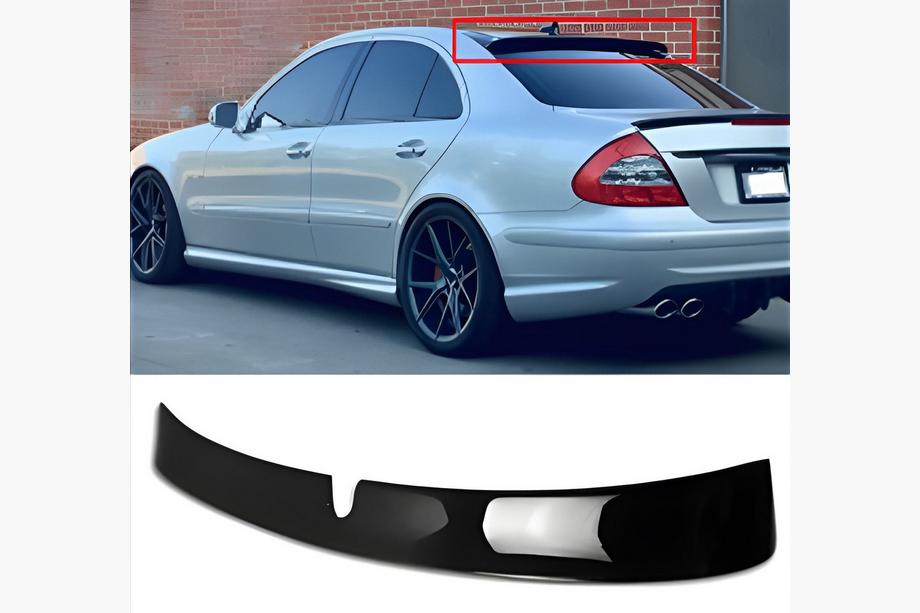 Mercedes E-class W211 2002–2009 Spojler DPT (2002-2006, črna visok sijaj) Image