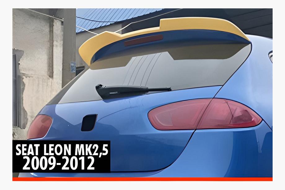 Seat Leon 2005–2012 Zadnji spojler DPT V-3 (2009-2012, sijaj črna) Image