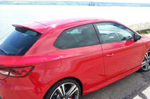 Seat Leon 2013–2020 Spojler DPT V-1 (2-vratni, črna visok sijaj) fotografija 2