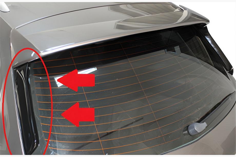 Seat Leon 2013–2020 Spojler Flap DPT (2 kosa, črna visok sijaj) Image