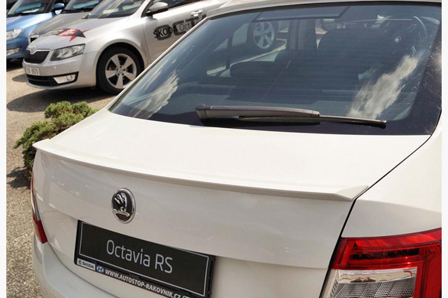 Skoda Octavia III A7 2013–2019 Spojler DPT V-1 (Sijajno črna) Fotografija 5