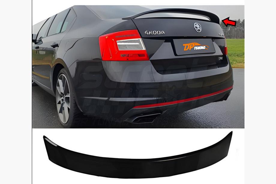 Skoda Octavia III A7 2013–2019 Spojler DPT V-5 (črna visok sijaj) Fotografija 9