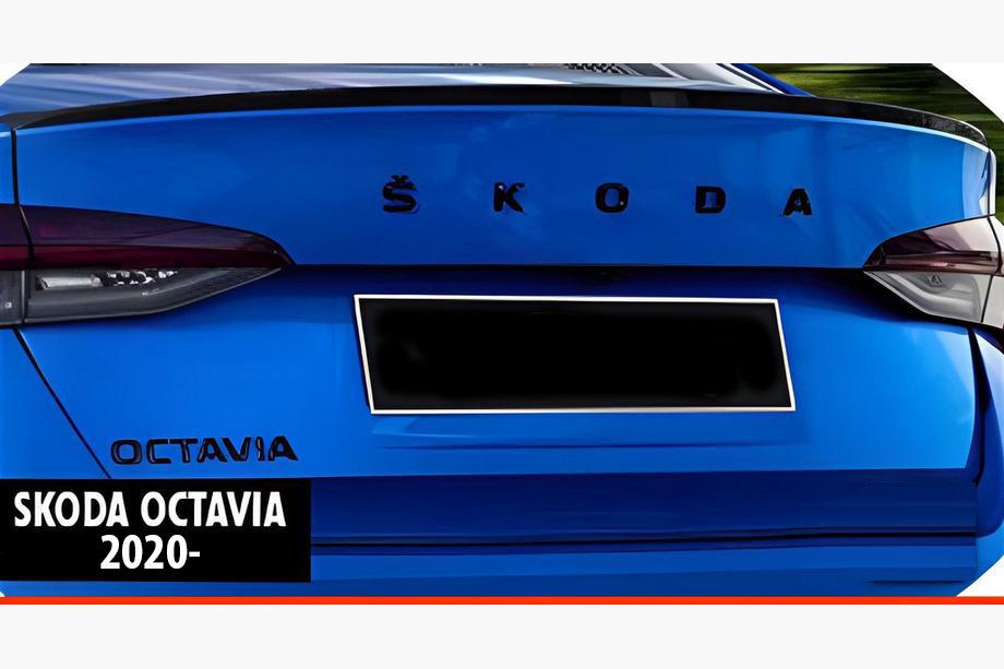 Skoda Octavia IV A8 2020– Spojler DPT V-2 (črna visok sijaj) Fotografija 1
