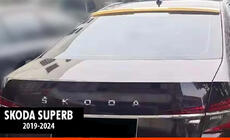 Skoda Superb 2015–2024 DPT V-2 spojler (2019-2024, črna visok sijaj) fotografija 1