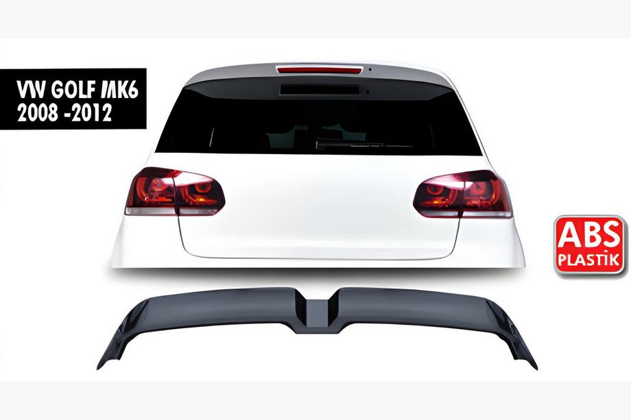 Volkswagen Golf 6 2008–2014 Spojler DPT V-3 (HB, črna visok sijaj) Image