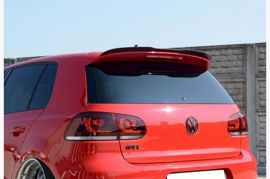 Volkswagen Golf 6 2008–2014 Spojler DPT V-4 (HB, črna sijaj) Image