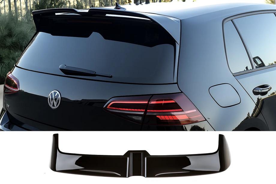 Volkswagen Golf 7/E-Golf 2012–2020 Spojler DPT V-2 (za GTI / R HB, črna visokosijajna) Fotografija 2