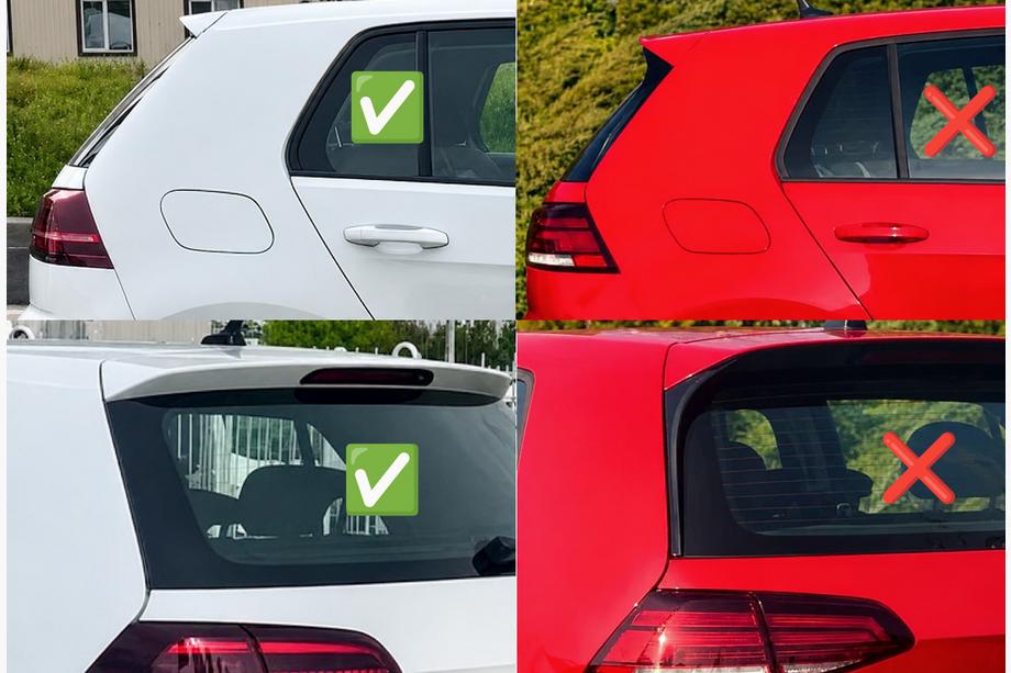 Volkswagen Golf 7/E-Golf 2012–2020 Spojler DPT V-3 (za Base HB, za lakiranje) Fotografija 6