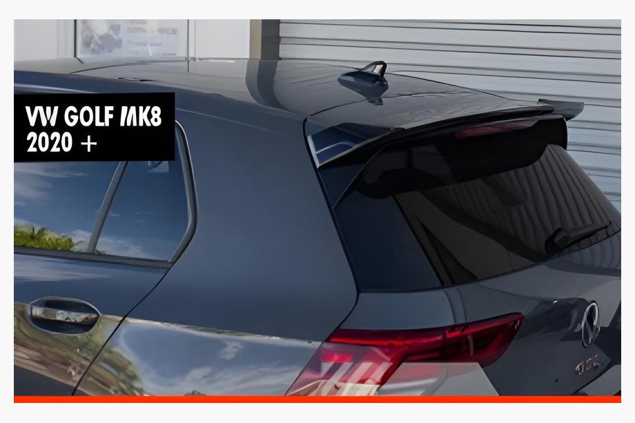 Volkswagen Golf 8 2019– Spojler DPT V-2 (HB, črna visok sijaj) Image