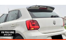 Volkswagen Polo 2010–2017 Spojler DPT V-5 (HB, črna visok sijaj) fotografija 1