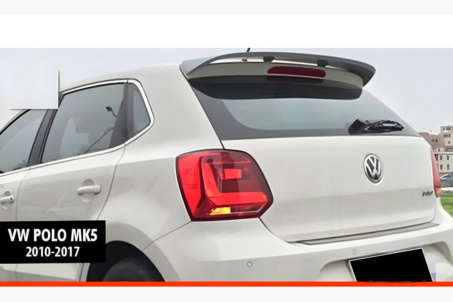 Volkswagen Polo 2010–2017 Spojler DPT V-5 (HB, črna visok sijaj) Image