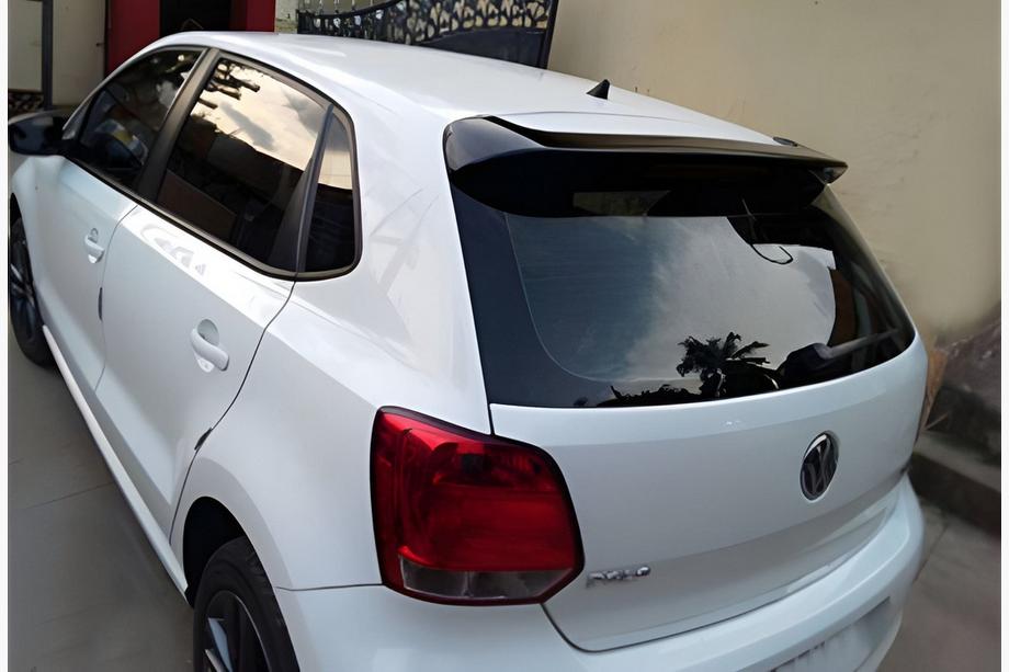 Volkswagen Polo 2010–2017 Spojler DPT V-6 (HB, črna visok sijaj) Image