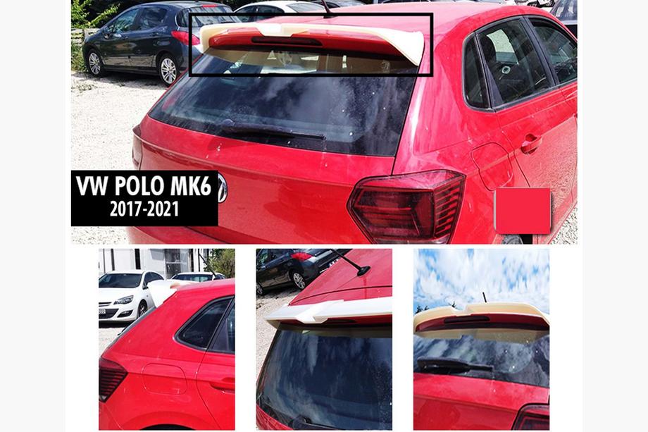 Volkswagen Polo 2017– Spojler DPT V-4 (2017-2021, HB, sijajno črna) Image