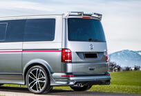 Volkswagen T6 2015–2024 DPT spojler (črna visok sijaj) fotografija 2