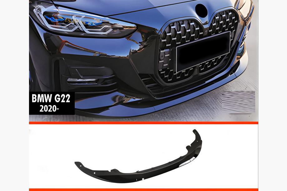 BMW serija 4 G22/23/26 2020– Sprednji lip spojler DPT V-2 (za G22/G23, sijaj črna) Image