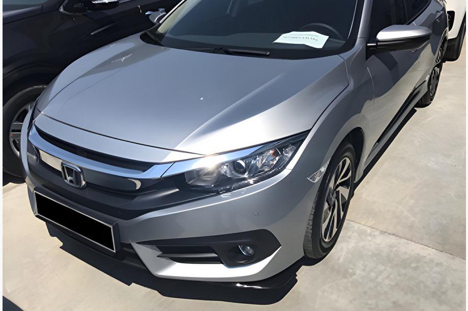 Honda Civic Limuzina X 2016–2021 Sprednji FLAP nastavki DPT (sijajno črna) Fotografija 1