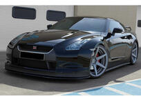 Nissan GT-R 2008–2025 DPT sprednji lip spojler (črna visok sijaj) fotografija 4