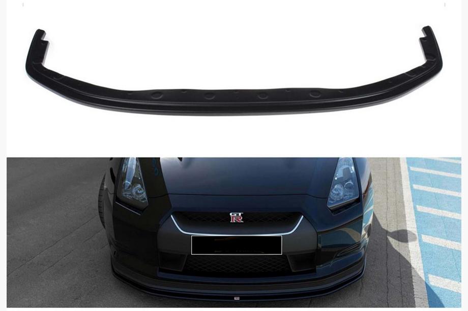 Nissan GT-R 2008–2025 DPT sprednji lip spojler (črna visok sijaj) Image