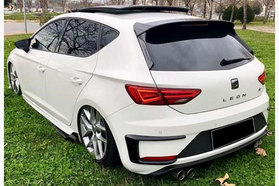 Seat Leon 2013–2020 Kanardi za zadnji odbijač DPT (2017-2020, 2 kosa, črna sijaj) Image