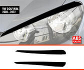Volkswagen Golf 6 2008–2014 DPT trepalnice za žaromete (2 kosa, črna visok sijaj) fotografija 1