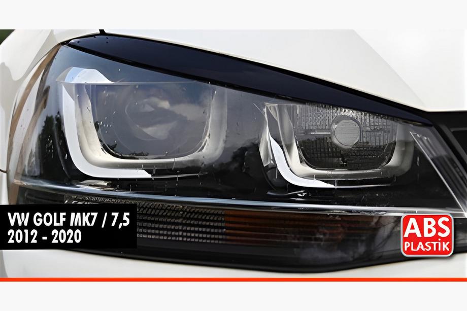 Volkswagen Golf 7/E-Golf 2012–2020 DPT trepalnice za žaromete (2 kosa, črna visok sijaj) Image