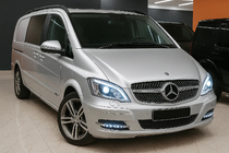 Mercedes Vito W639 2004–2014 Sprednja maska hladilnika Diamond Silver (2010-2014) fotografija 2