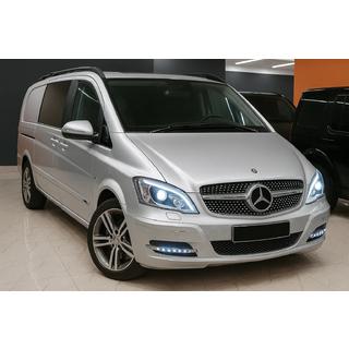 Sprednja maska hladilnika Diamond Silver (2010-2014) Mercedes Vito W639 2004–2014 fotografija 2