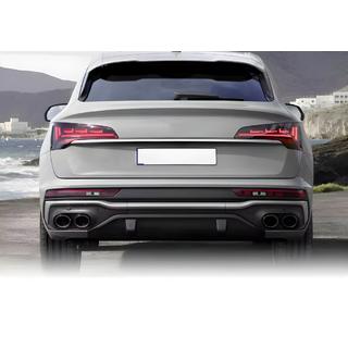 Zadnji difuzor (2020-2024, z izpušnimi nastavki Black) Audi Q5 2017–2025 fotografija 2