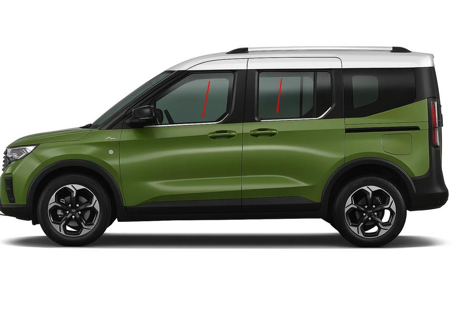 Ford Courier 2023– Okenske letvice Omsa Line (4 kos, nerjavno jeklo) Image