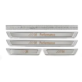 Univerzalne zaščitne letve pragov BMW M Performance V-1 (4 kos, nerjaveče jeklo) fotografija 2