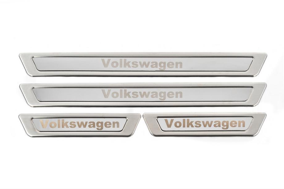 Volkswagen Univerzalne zaščitne obloge pragov Volkswagen V-1 (4 kosi, nerjavno jeklo) Fotografija 4