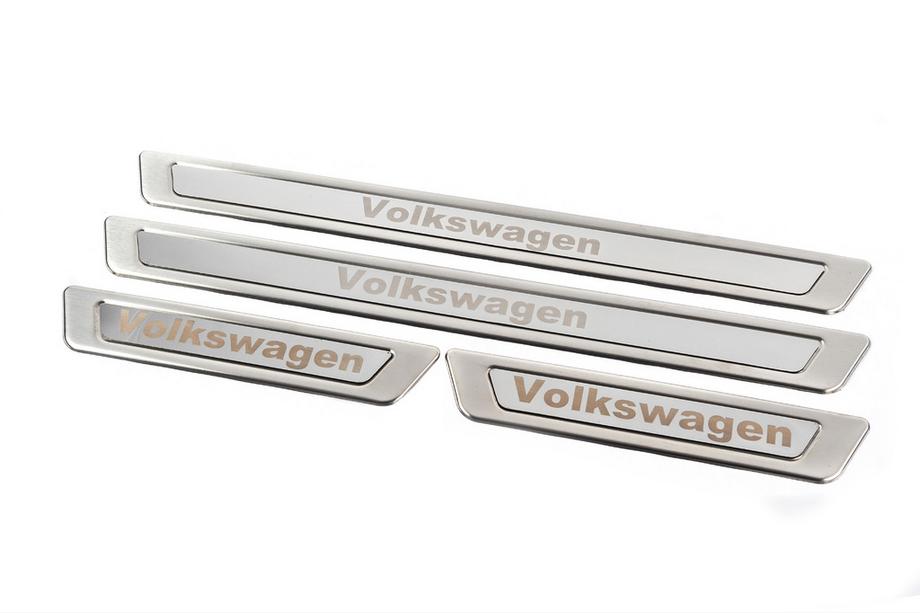 Volkswagen Univerzalne zaščitne obloge pragov Volkswagen V-1 (4 kosi, nerjavno jeklo) Fotografija 5