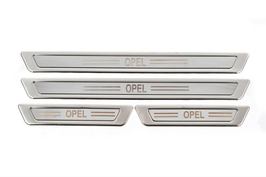 Opel Univerzalne letvice za pragove Opel V-1 (4 kosi, nerjaveče jeklo) Fotografija 2