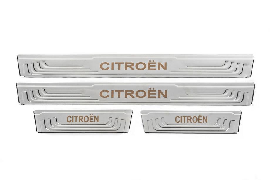 Citroen Univerzalne zaščitne letve pragov Citroen V-2 (4 kos, nerjaveče jeklo) Fotografija 2