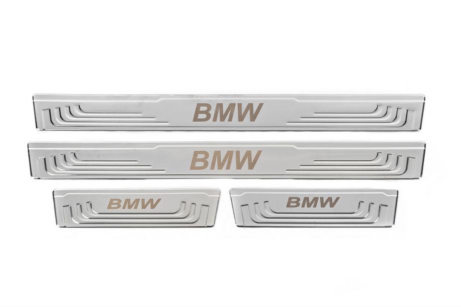 BMW Univerzalne letvice pragov BMW V-2 (4 kos, nerjavno jeklo) Fotografija 2