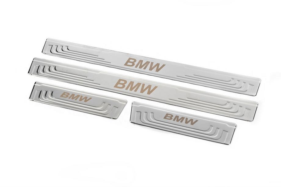 BMW Univerzalne letvice pragov BMW V-2 (4 kos, nerjavno jeklo) Fotografija 3
