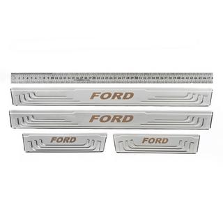 Univerzalne zaščitne letve pragov za Ford V-2 (4 kosi, nerjaveče jeklo) fotografija 1