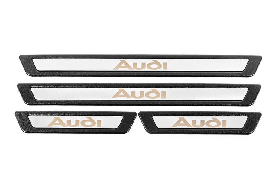 Audi Univerzalne letve pragov Audi V-3 (4 kos, nerjaveče jeklo) Fotografija 2