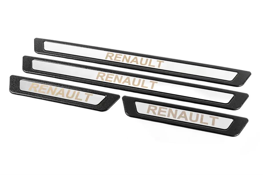 Renault Univerzalne zaščitne letve pragov za Renault V-3 (4 kos, nerjaveče jeklo) Fotografija 3