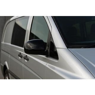 Pokrovi ogledal črni (2004-2010, nerjaveče jeklo) Mercedes Vito W639 2004–2014 fotografija 1