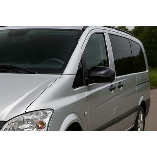 Pokrovi ogledal Črni (2010-2014, nerjaveče jeklo) Mercedes Vito W639 2004–2014 fotografija 1