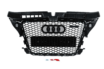 Audi A3 2003–2012 RS-style sprednja maska (2008-2012, črna s kromom) fotografija 4