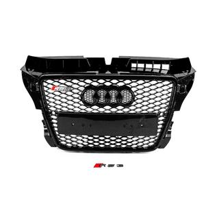 RS-style sprednja maska (2008-2012, črna s kromom) Audi A3 2003–2012 fotografija 1