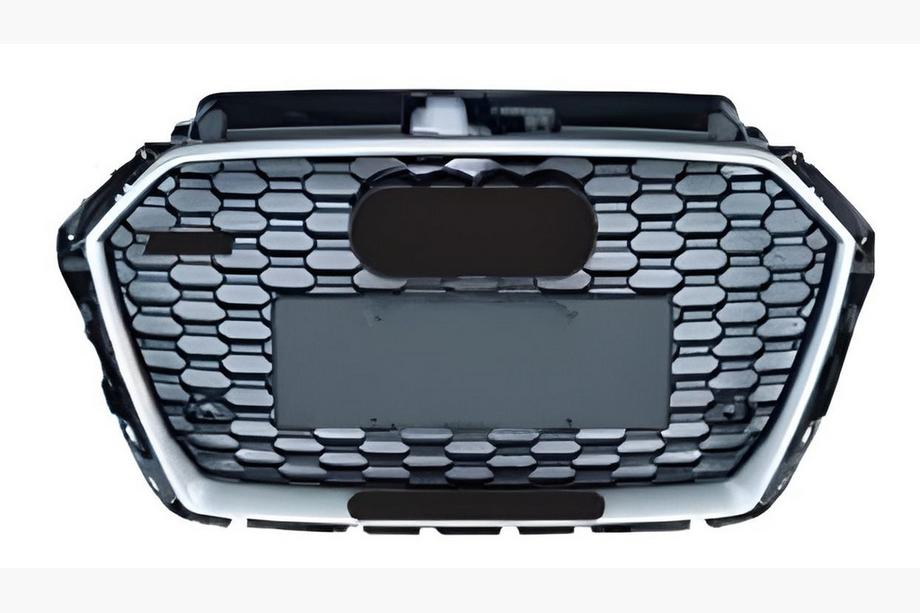 Audi A3 2012–2020 Sprednja maska v RS stilu (2016-2020, črno-siva s kromom) Image